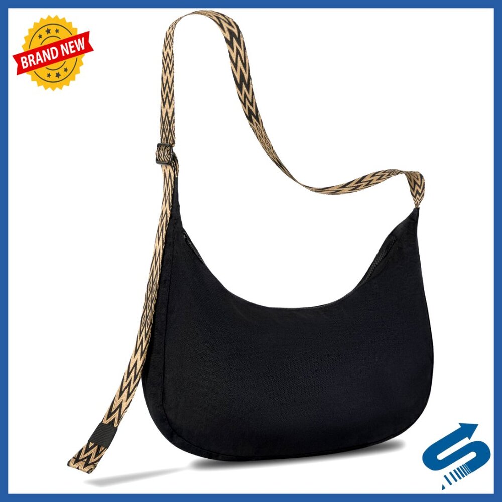 Lightweight Crossbody Bag Nylon Water-Resistant Adjustable Strap Multi-Use